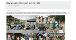 Desktop Screenshot of bikepolo.org.nz