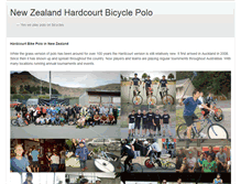 Tablet Screenshot of bikepolo.org.nz